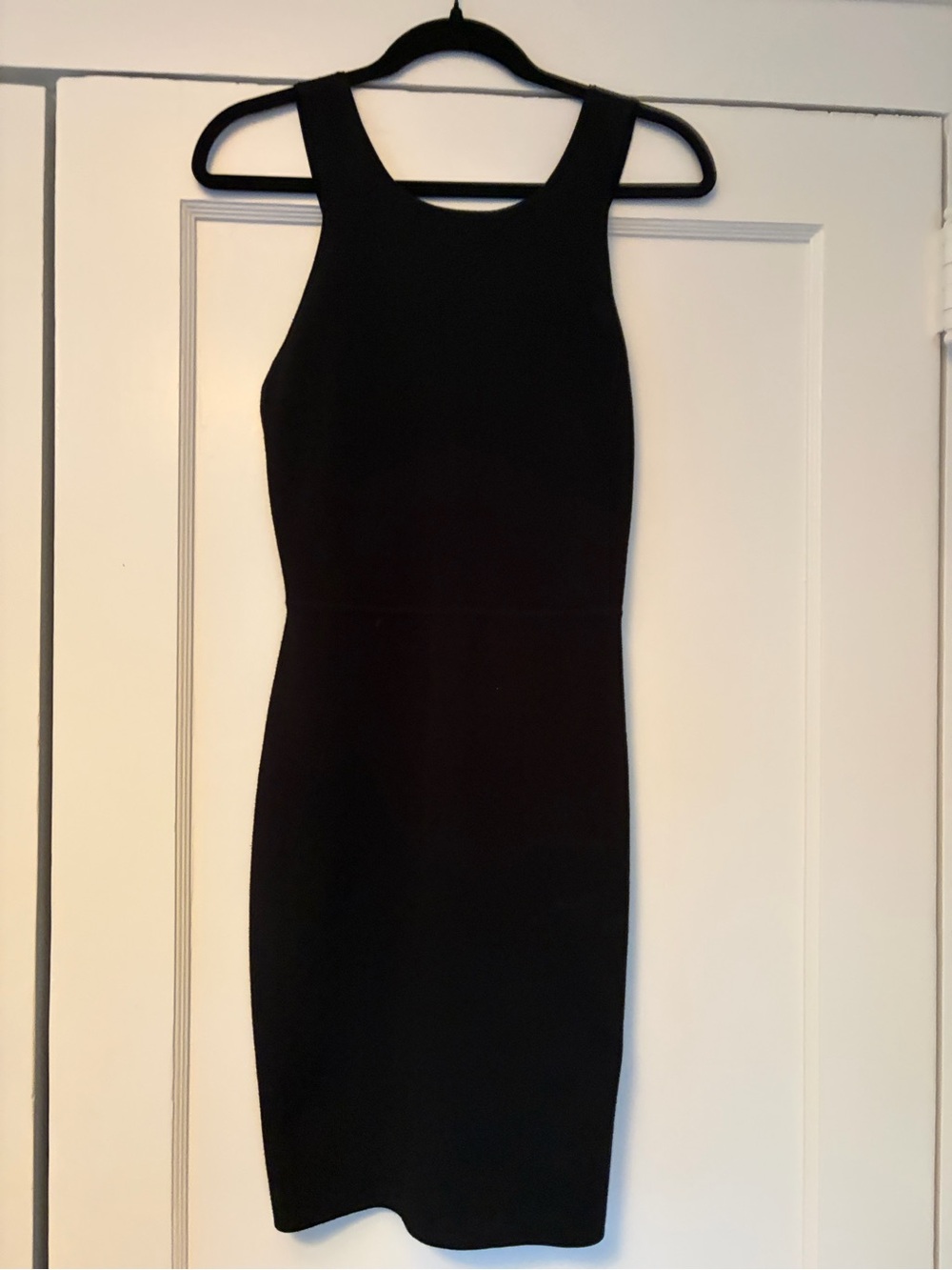Elizabeth and James Black Sleeveless Sheath Dress